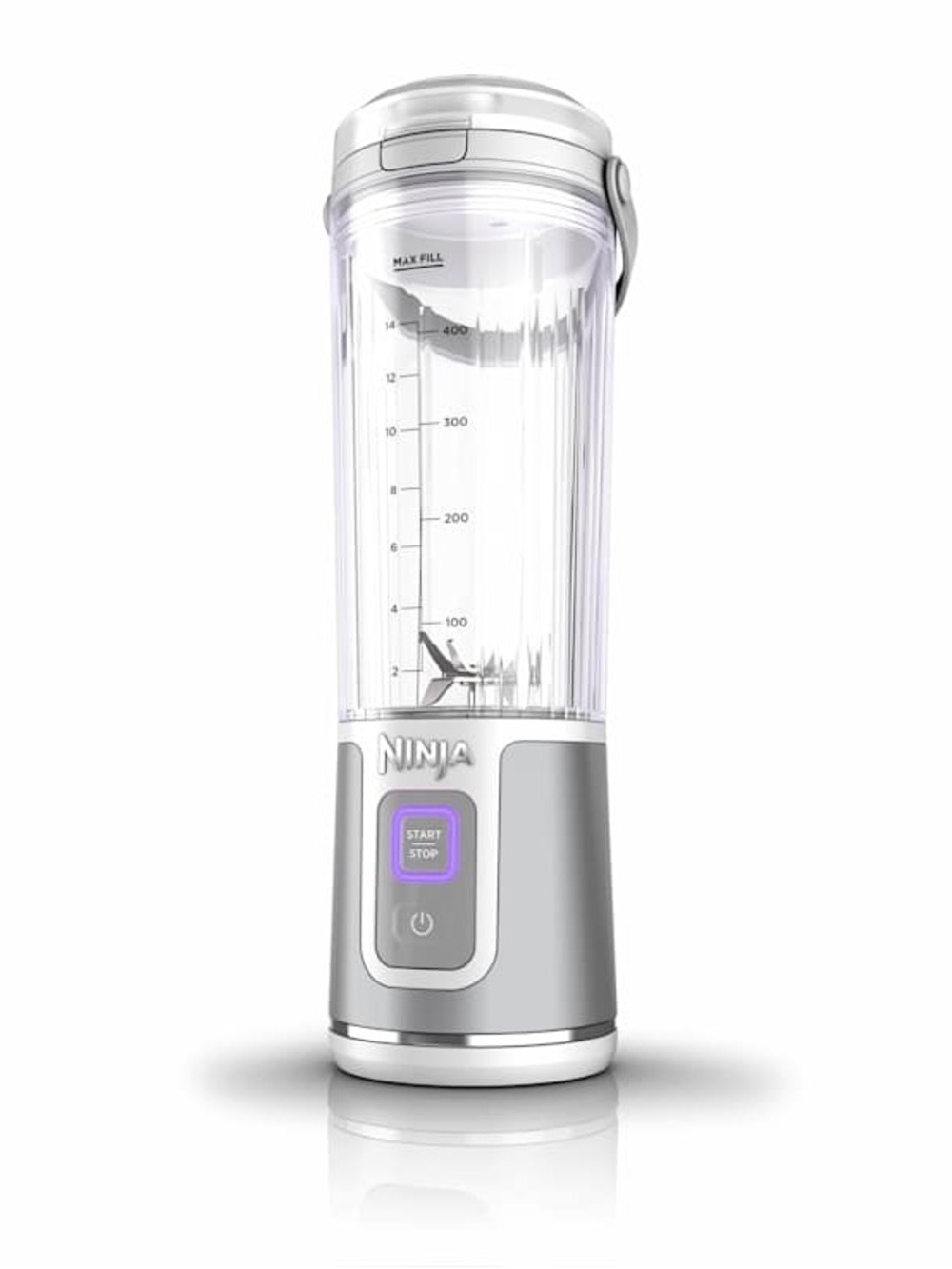 Ninja Blast™ Portable Blender (Silver/White) – 18 oz | NWT